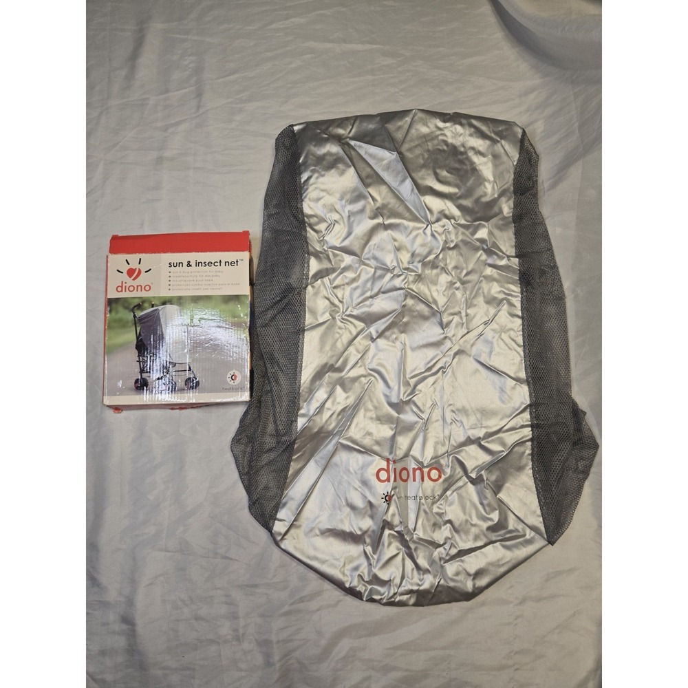 Diono Baby Stroller Sun & Insect Net +‎ Heat Block UVA UVB UV Protection NIB